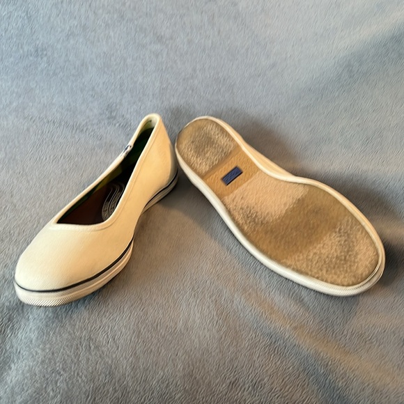 Keds Ballerina Style Sneakers Off White Size 8 - Picture 2 of 4